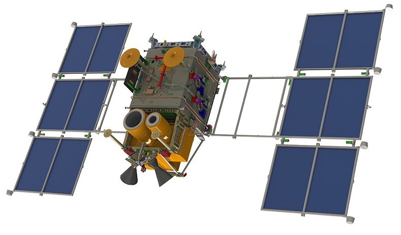 Satelita serii Kanopus-V (wizualizacja). Ilustracja: Wikimedia Commons/El Salvador [domena publiczna]