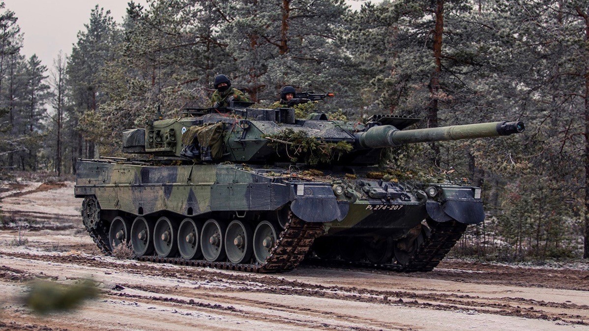 Fiński Leopard 2A6. Fot. MO Finlandii