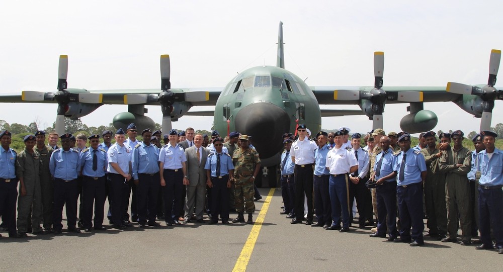 Lotnictwo Etiopii posiada samoloty C-130 Hercules przekazane przez USA w celu  dystrybucji pomocy humanitarnej, Fot: Ambasada Stanów Zjednoczonych w Etiopii