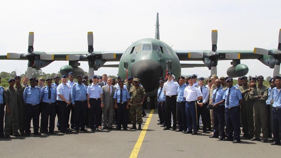 Lotnictwo Etiopii posiada samoloty C-130 Hercules przekazane przez USA w celu  dystrybucji pomocy humanitarnej, Fot: Ambasada Stanów Zjednoczonych w Etiopii