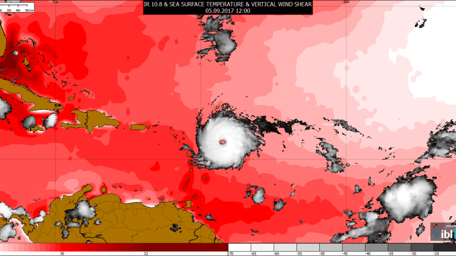 Huragan Irma, Visual Weather, graf. IBL