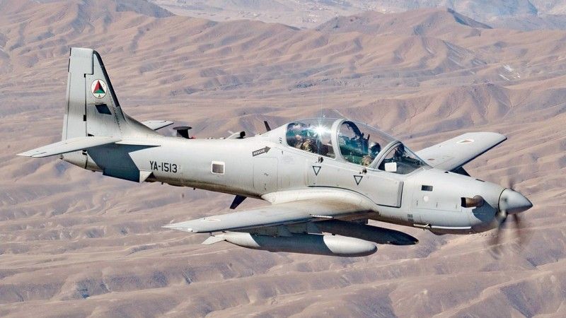 A-29 Super Tucano nad Kabulem, fot. Senior Airman Maygan Straight, domena publiczna, https://commons.wikimedia.org