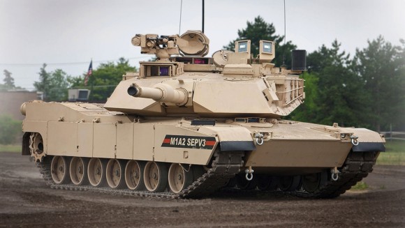 Najnowsza obecnie wersja podstawowego czołgu U. S. Army m1A2 sSEP V3