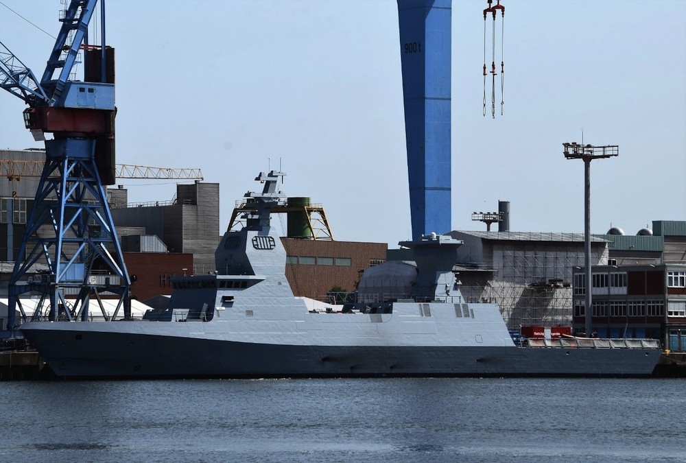 Ostatnia zbudowana korweta Sa`ar 6 – Nitzachon w stoczni German Naval Yards w Kilonii. Fot: A Nitka
