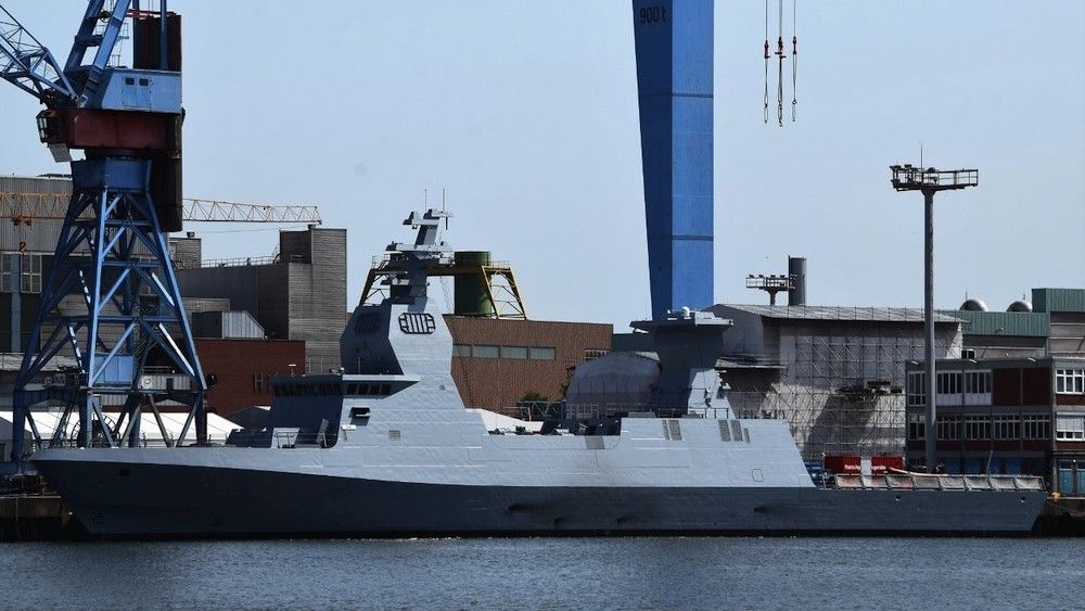 Ostatnia zbudowana korweta Sa`ar 6 – Nitzachon w stoczni German Naval Yards w Kilonii. Fot: A Nitka