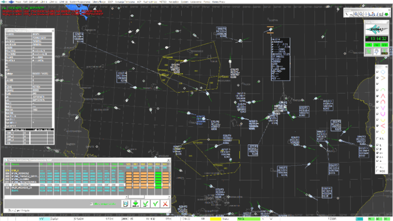 DUNAJ System - radar picture visualization - PIT-RADWAR