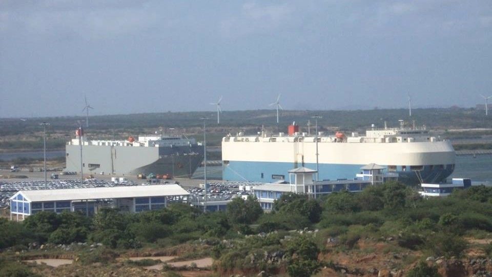 Port w  Hambantota na Sri Lance powstał za kredyty udzielone przez chińskie banki. Fot: Deneth17/ wikipedia.com/CC BY-SA 3.0