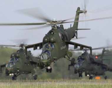 Bojowe śmigłowce Mi-24 1. Brygady Lotnictwa Wojsk Lądowych