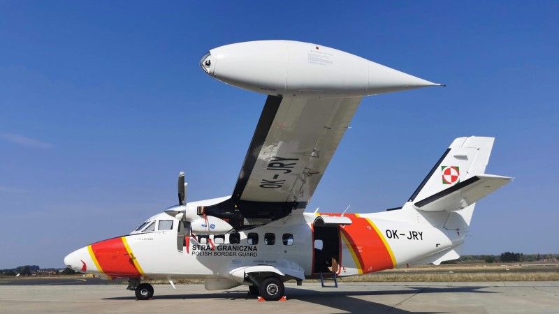 Jeden z najnowszych samolotów Straży Granicznej, czyli maszyna L-410. Do służby operacyjnej trafił pod koniec 2021 roku.