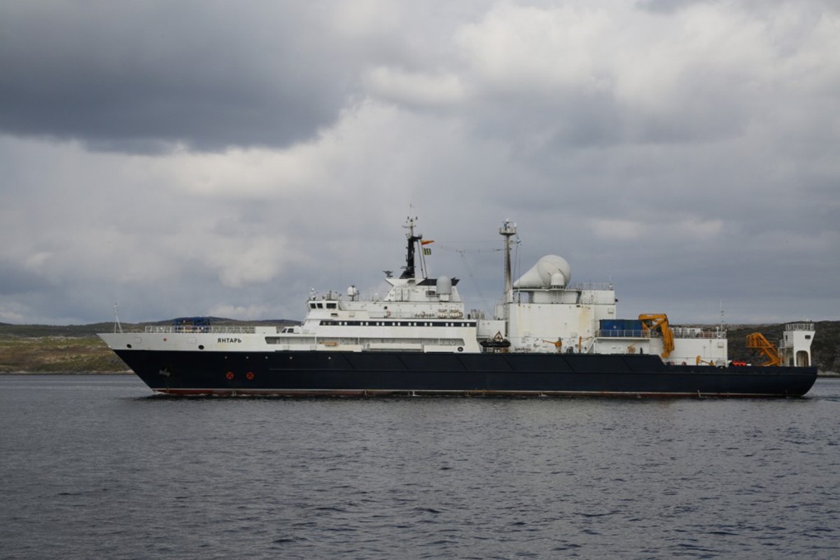 Rosyjski okręt „Jantar” projektu 22010 typu „Krius”. Fot. mil.ru