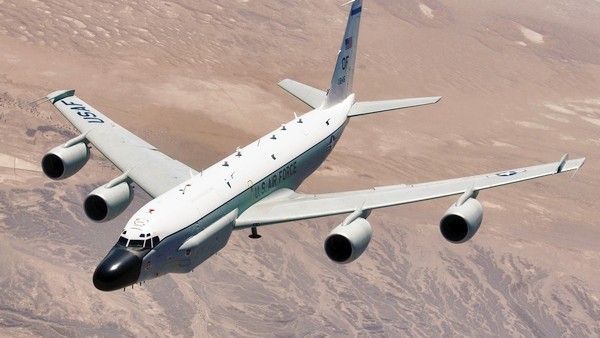 Samolot rozpoznawczy RC-135 Rivet Joint  Fot U. S. Air Force