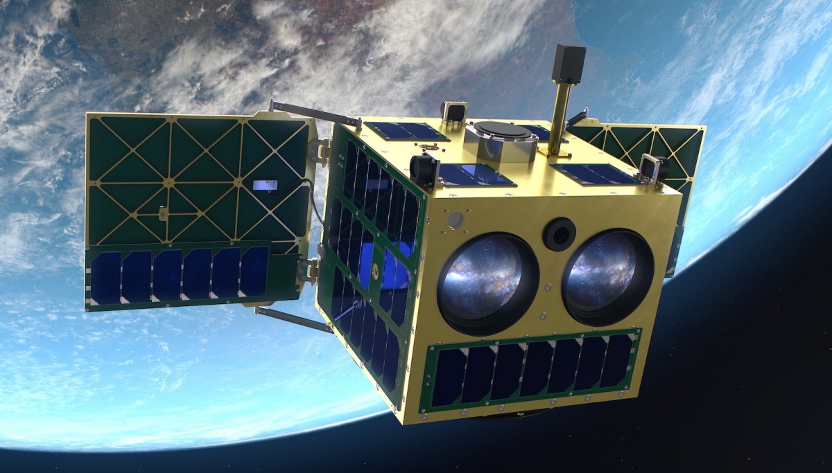 Satelita UVSat - wizualizacja. Ilustracja: Creotech Instruments
