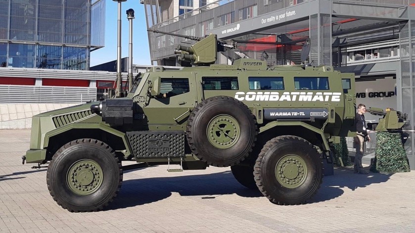 Combatmate MRAP-class vehicle, as presented during the MSPO 2021 exhibition. Image Credit: Juliusz Sabak/Defence24