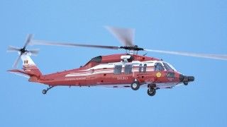 Visual representation of the Black Hawk helicopter, wearing the Romanian rescue services livery. Image Credit: PZL Mielec