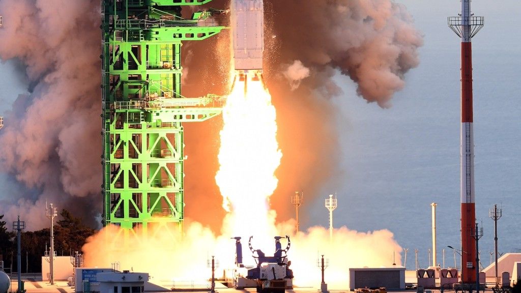 Pierwszy start rakiety Nuri - 21 października 2021 r. Fot. KARI [kari.re.kr]