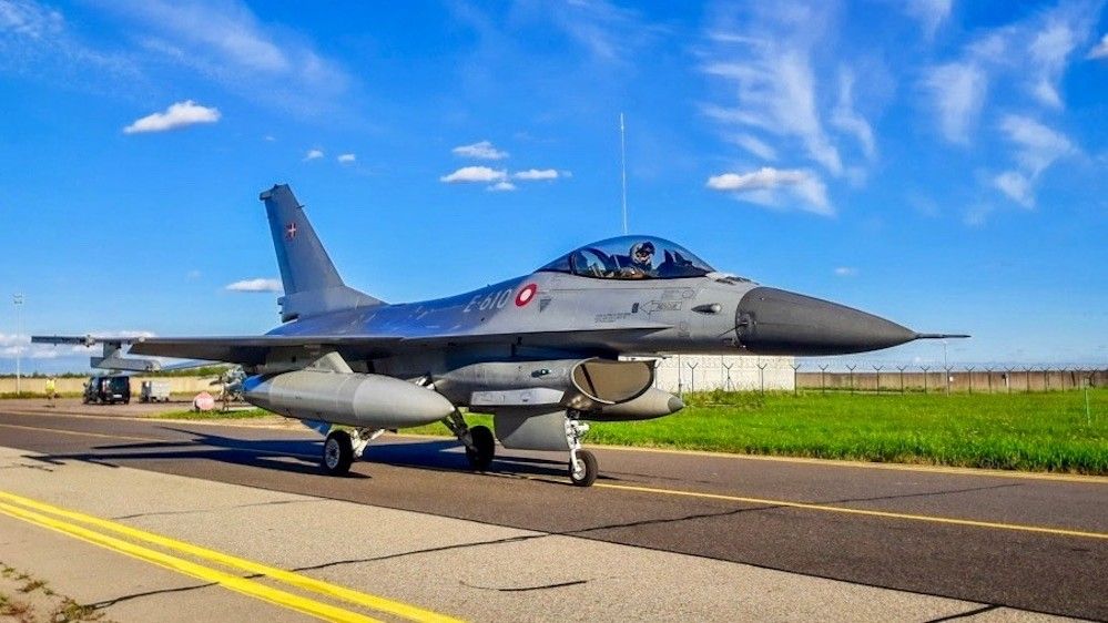 Duński F-16A podczas Baltic Air Policing. Fot. Flyvevåbnet