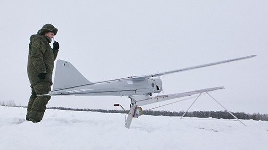 Dron “Orłan-10” użytkowany przez rosyjskich wojskowych, fot. Ministerstwo obrony FR, mil.ru