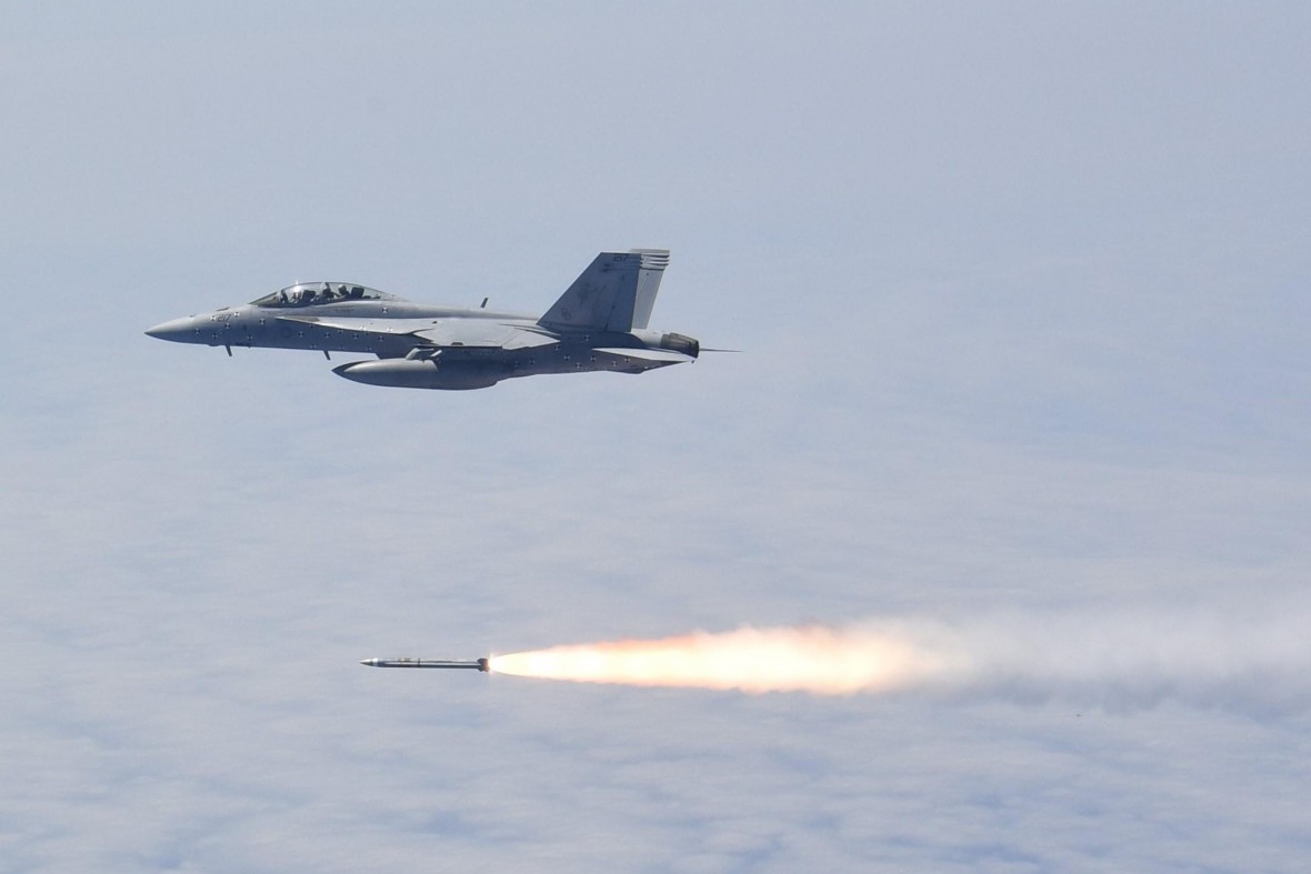 A test launch of AARGM-ER. Photo: US Navy.