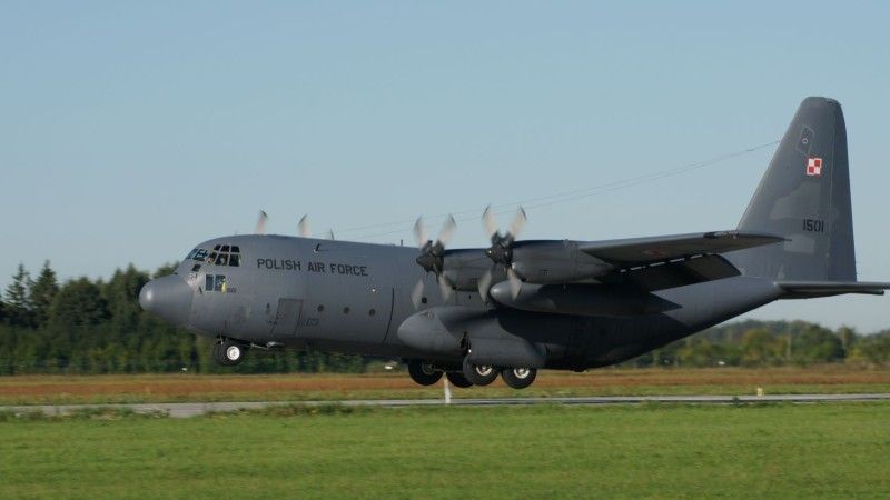Ostatni nasz samolot transportowy C-130E Hercules o numerze taktycznym 1501.