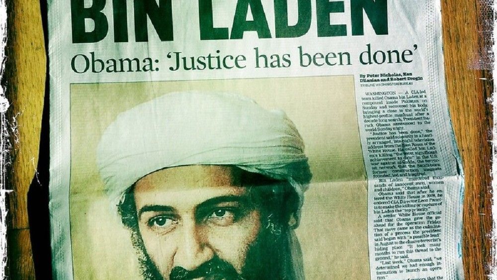 Pierwsza strona Chicago Tribune dzień po zabiciu Osamy bin Ladena