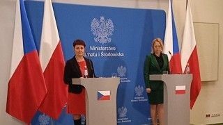 Minister Anna Moskwa i Anna Hubaczkowa