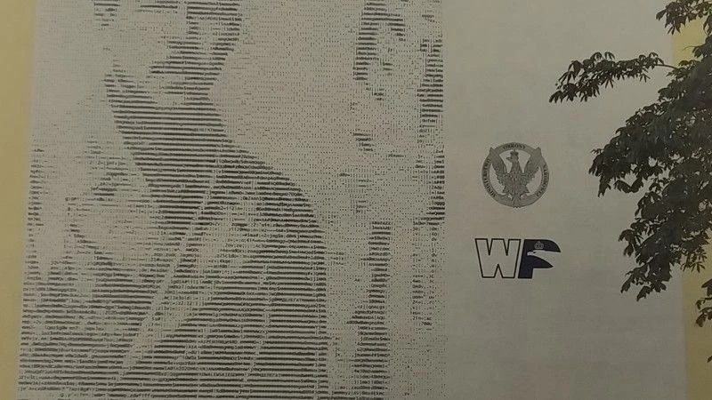 Mural poświęcony osobie ppłk Jana Kowalewskiego, Łódź ul. Nawrot 7