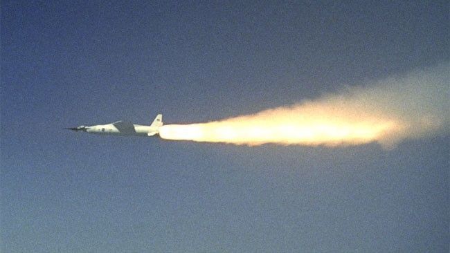 Test prototypu samolotu hipersonicznego X-43A (wyposażonego w silnik typu Scramjet) zrealizowany przez NASA w marcu 2004 r.