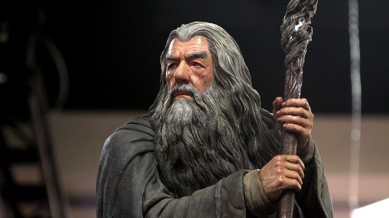 Figurka woskowa z podobizną Gandalfa
