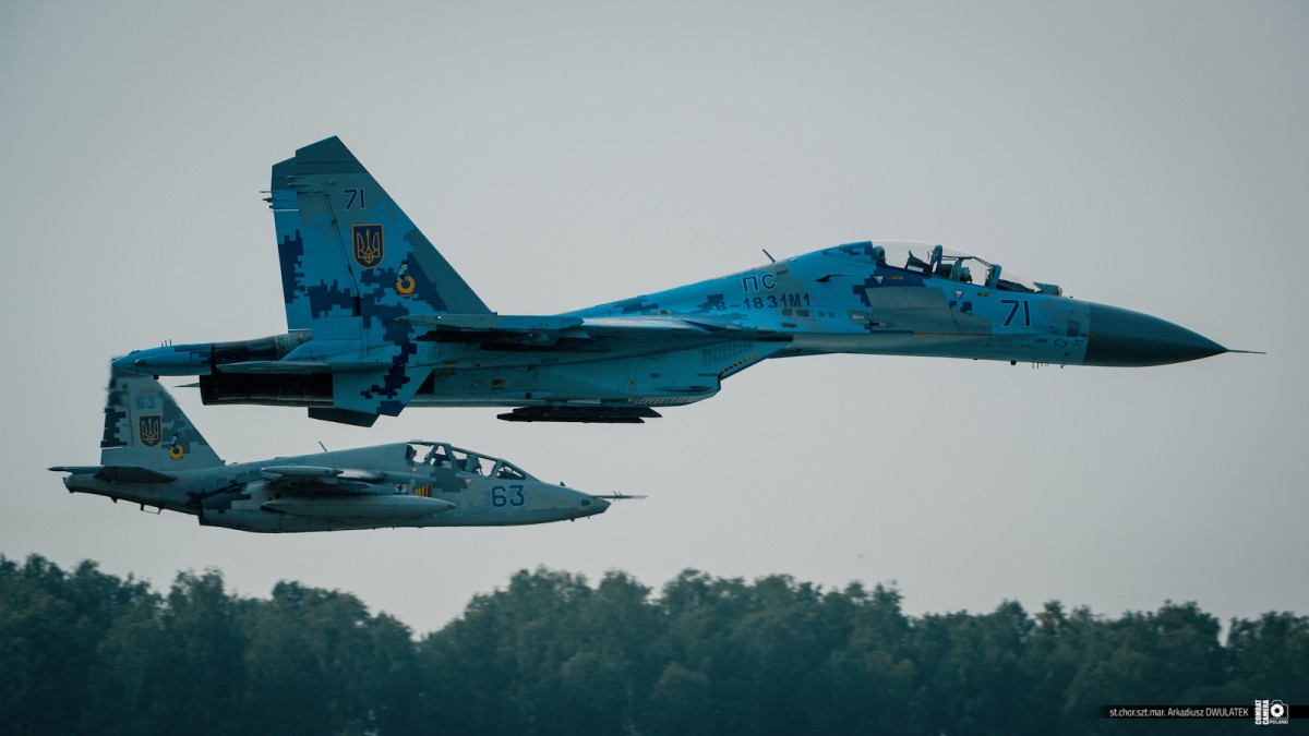 Zmodernizowane Su-25 i Su-27 Sił Powietrznych Ukrainy