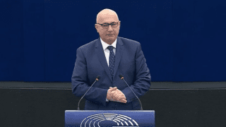 Joachim Brudziński/ fot. screen własny z debaty w PE
