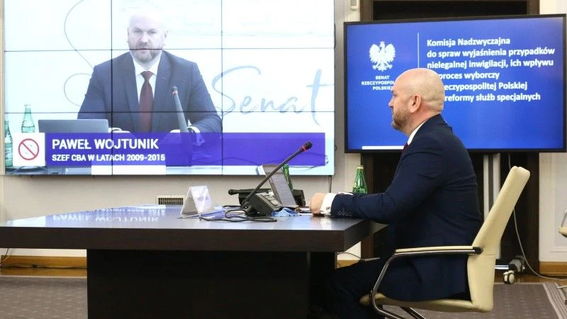 Wysłuchanie Pawła Wojtunika w ramach senackiej komisji nadzwyczajnej ds. Pegasusa.