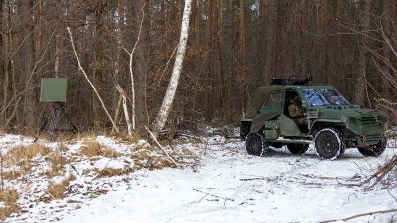 Radar pola walki PGSR-3i Beagle oraz pojazd Żmija