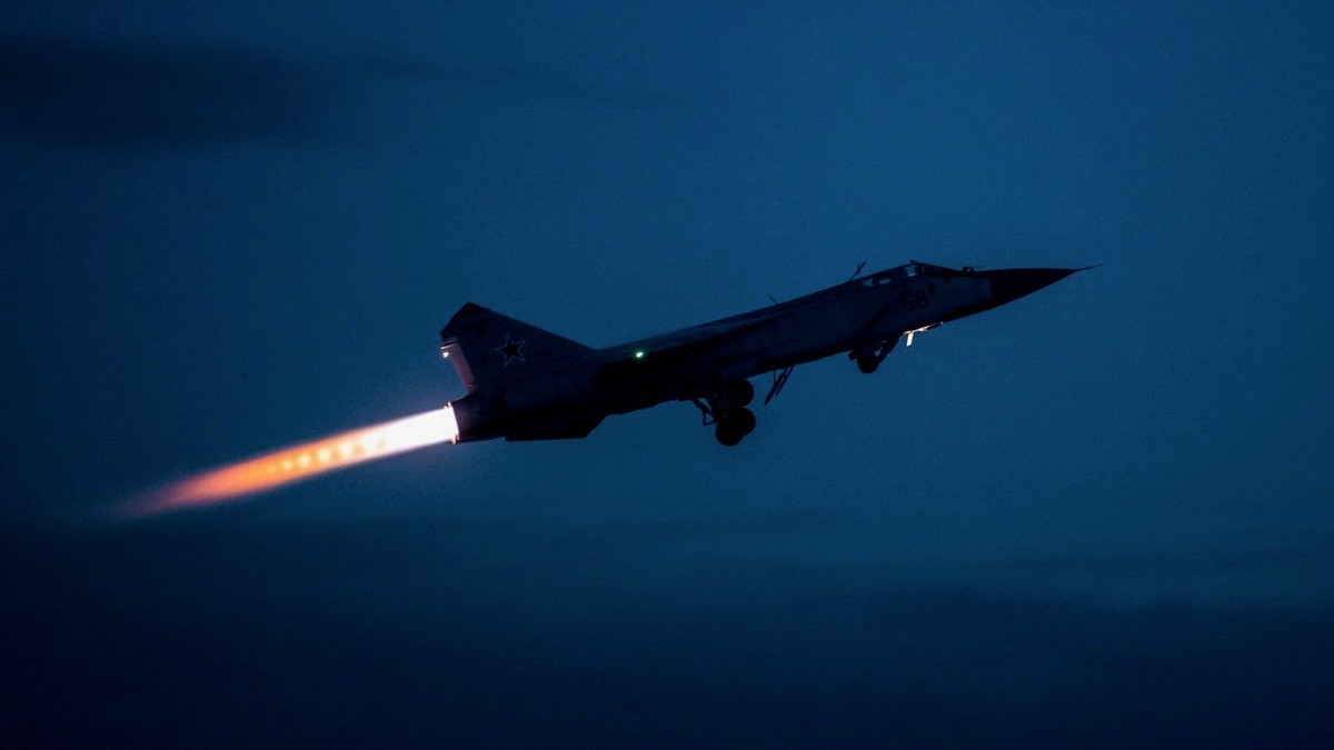 MiG-31 podczas nocnego startu