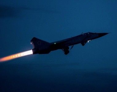 MiG-31 podczas nocnego startu