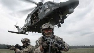 AW139M podczas desantu