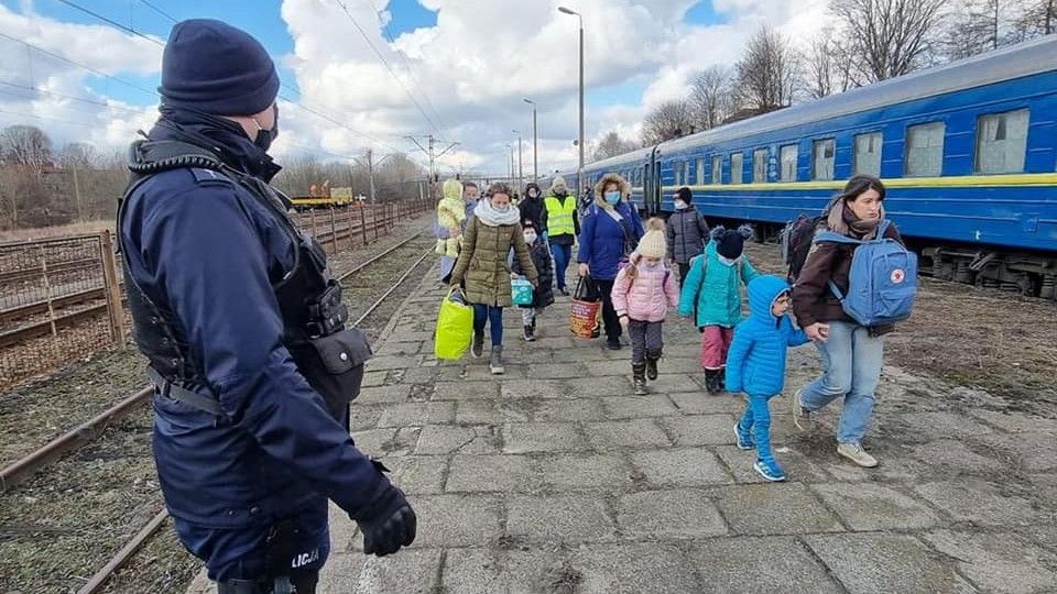 Małopolska Policja granica Ukraina uchodźcy