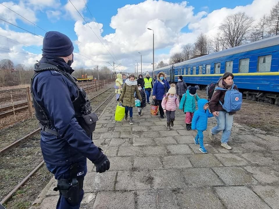 Małopolska Policja granica Ukraina uchodźcy