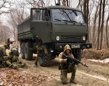 Rosyjski Specnaz i Kamaz