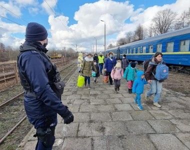 Małopolska Policja granica Ukraina uchodźcy