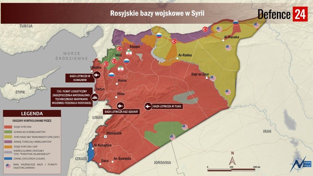 Rosyjskie bazy wojskowe w Syrii.