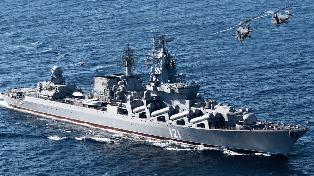 Krążownik Moskwa, okręt flagowy Floty Czarnomorskiej