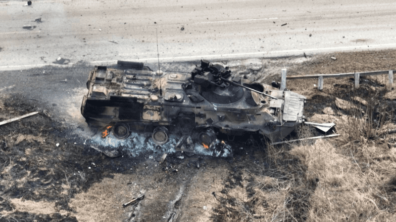 Zniszczony BTR-82A
