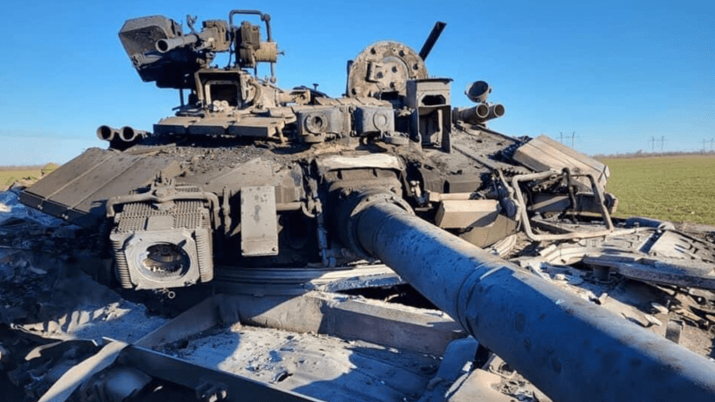 Zniszczony T-90