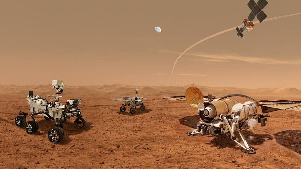 Wizualizacja amerykańskiego programu Mars Sample Return