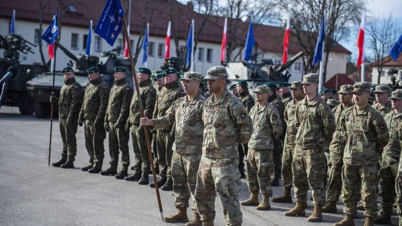 Żołnierze grupy batalionowej NATO w Polsce, zdjęcie ilustracyjne