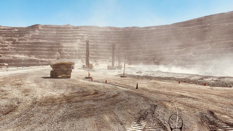 Przodek kopalni Sierra Gorda należącej do KGHM.