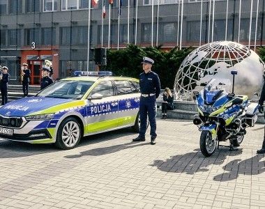 nowe oznakowanie flota policja Kielce Polsecure