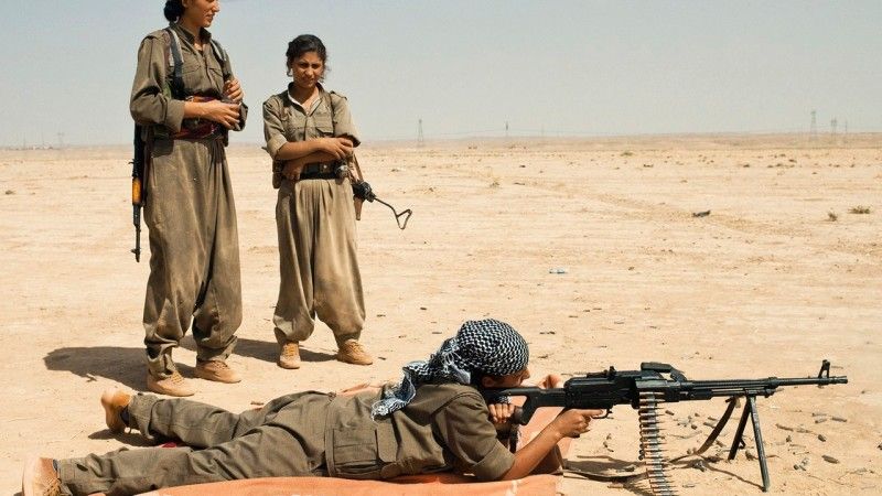 Bojownicy PKK.Zdjęcie ilustracyjne.