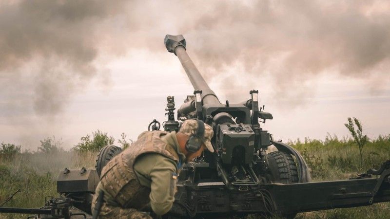 Amerykańska haubica M777 kalibru 155 mm w faktycznych działaniach bojowych na Ukrainie