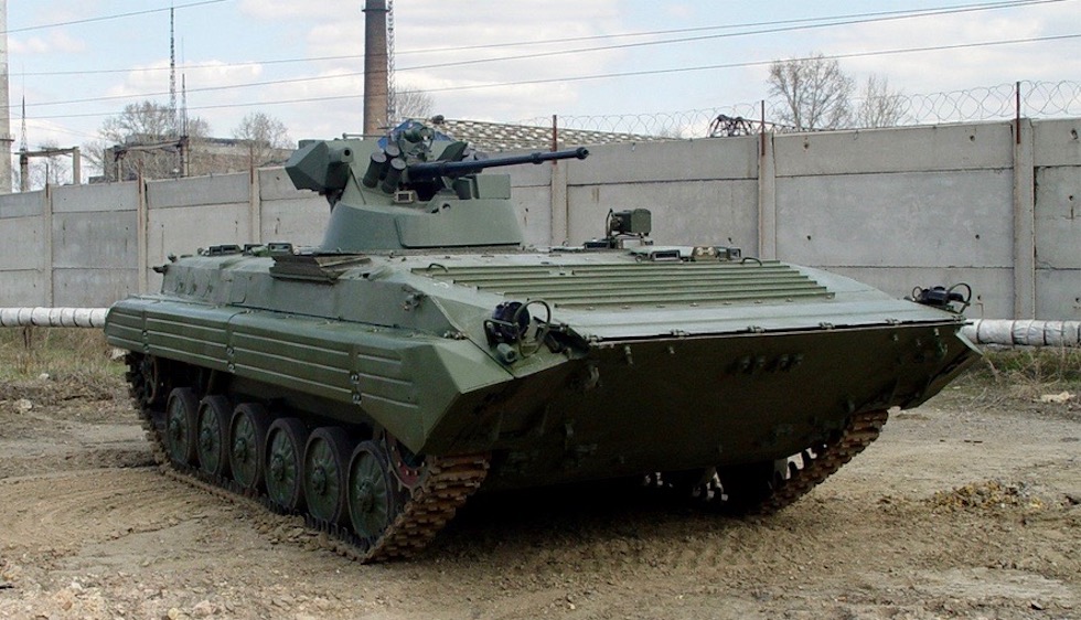 Rosyjski zmodernizowany BMP-1 zniszczony na Ukrainie